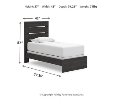 Hollivern Twin Panel Bed - PCB2108B11