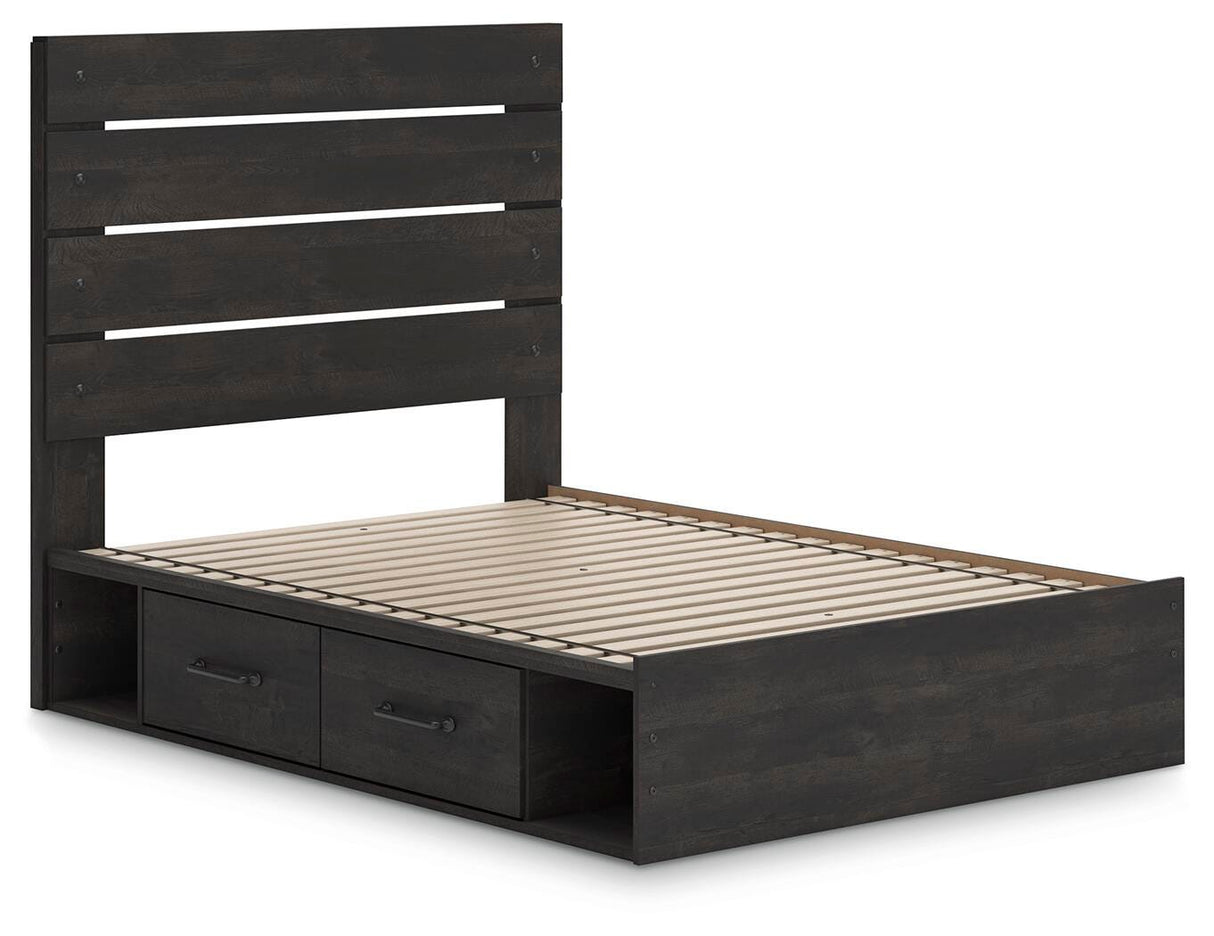 Hollivern Full Panel Bed with Storage - PCB2108B16
