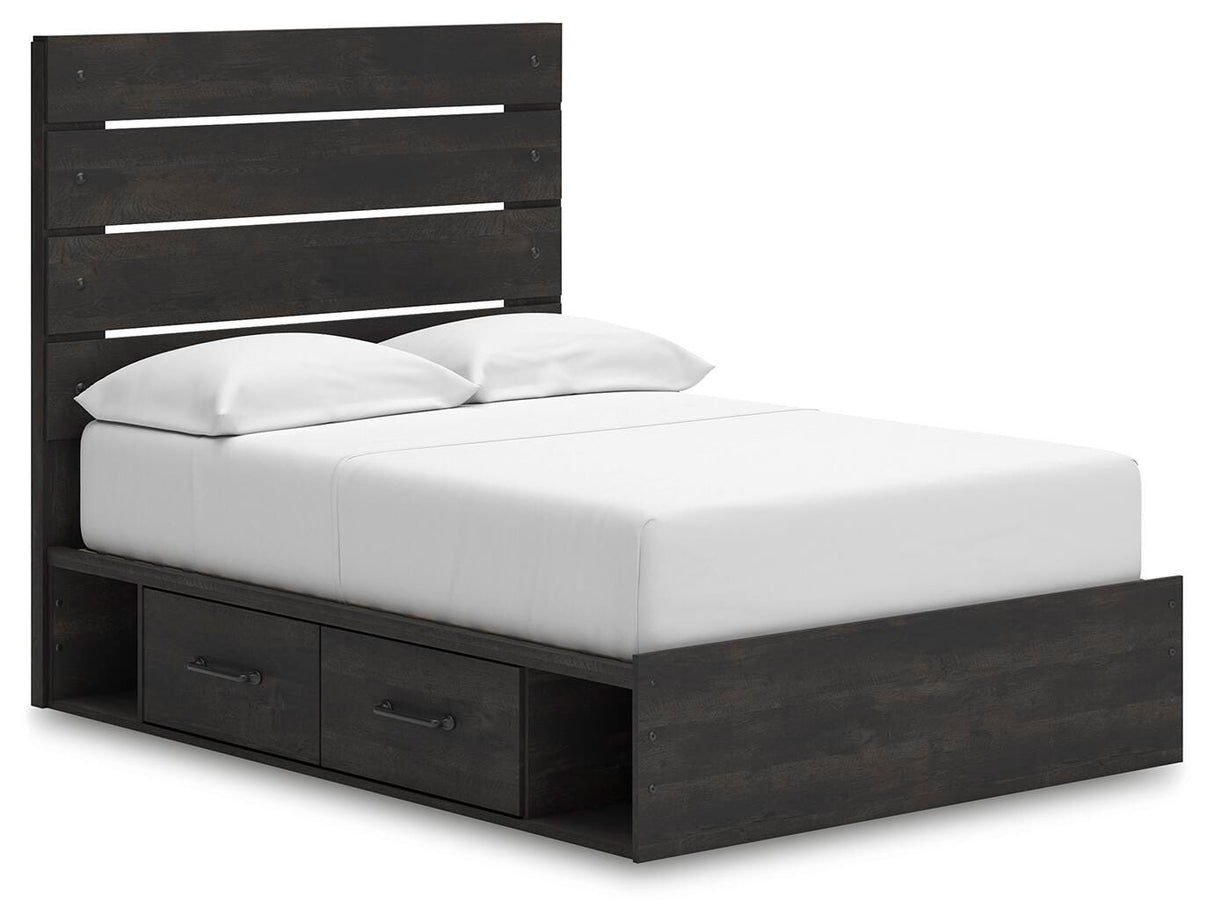 Hollivern Full Panel Bed with Storage - PCB2108B16