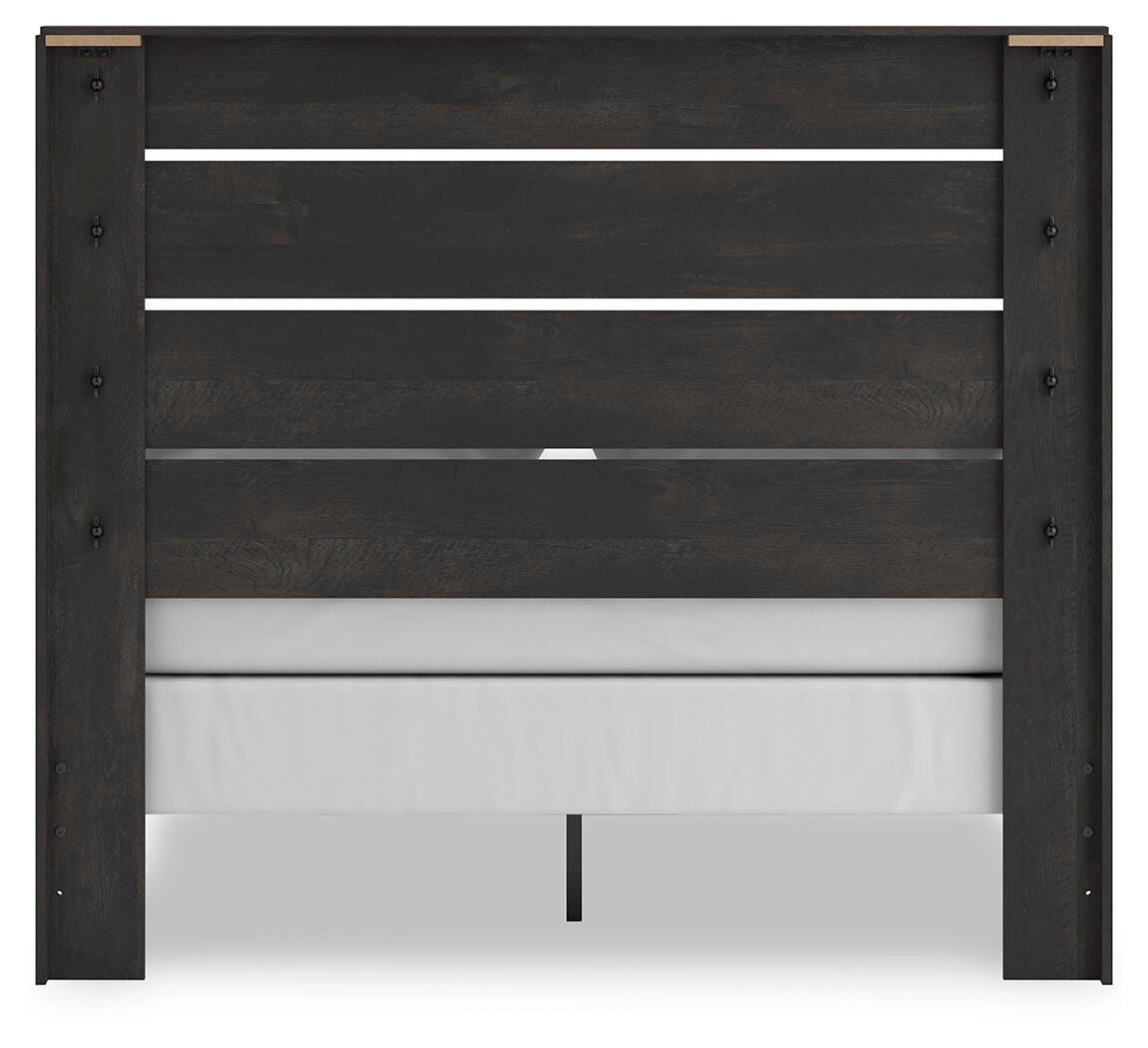 Hollivern Queen Panel Bed, Dresser, Mirror and Nightstand - PCB2108B25