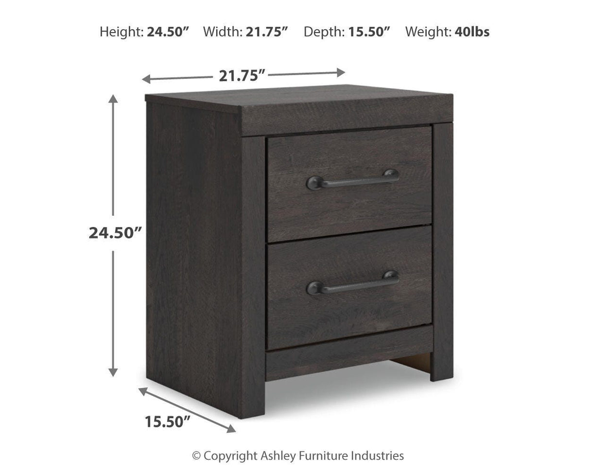 Hollivern Queen Panel Bed, Dresser, Mirror and Nightstand - PCB2108B25