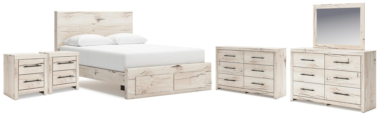 Lawroy Queen Storage Bed, 2 Dressers, Mirror and 2 Nightstands - B2310B49
