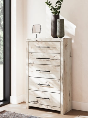 Lawroy King Panel Bed, Dresser, Mirror, Chest and Nightstand - B2310B48
