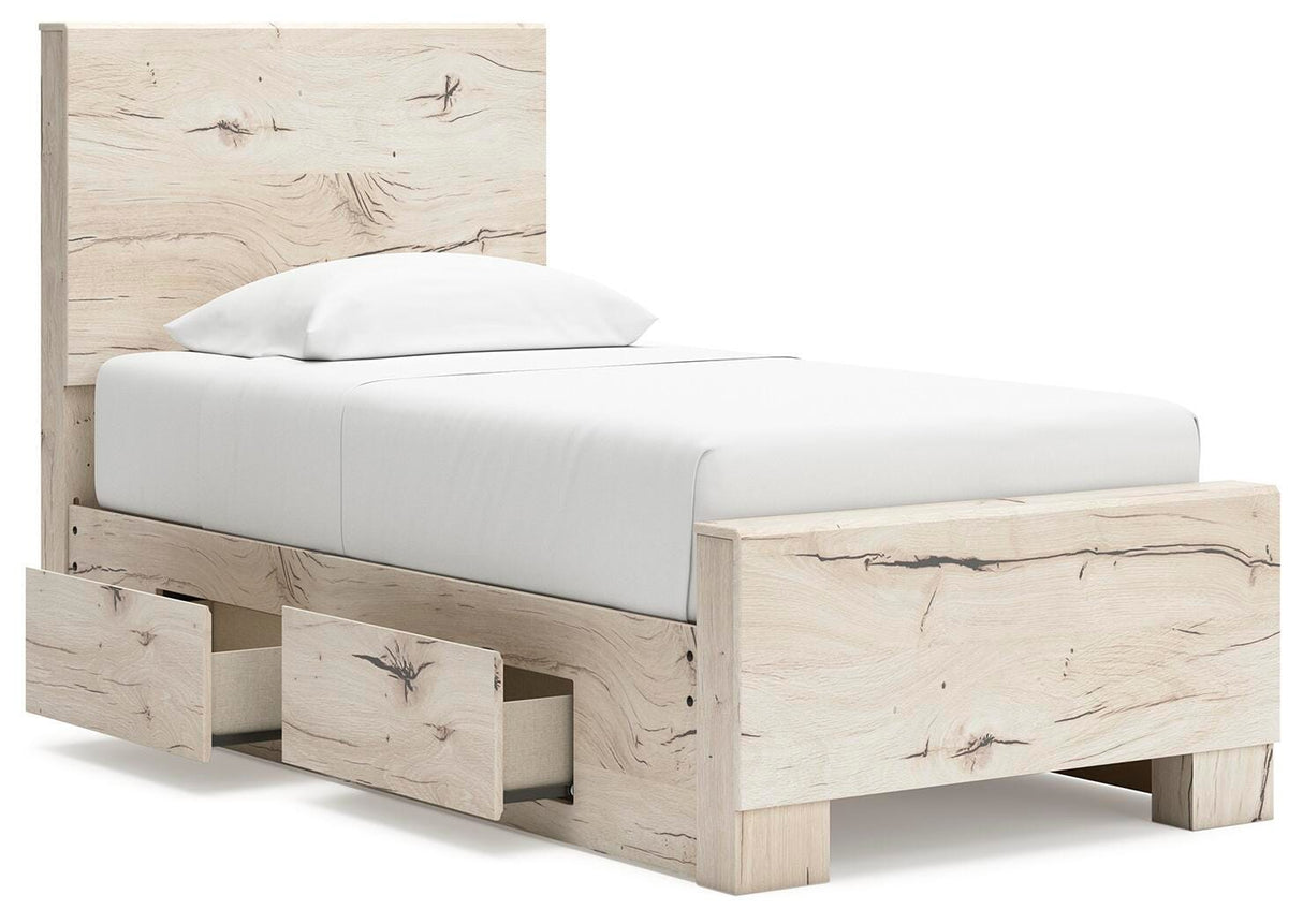 Lawroy Twin Panel Bed with Storage - B2310B23