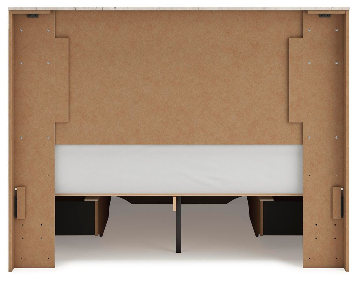 Lawroy Queen Panel Storage Bed, Dresser and Mirror - B2310B30