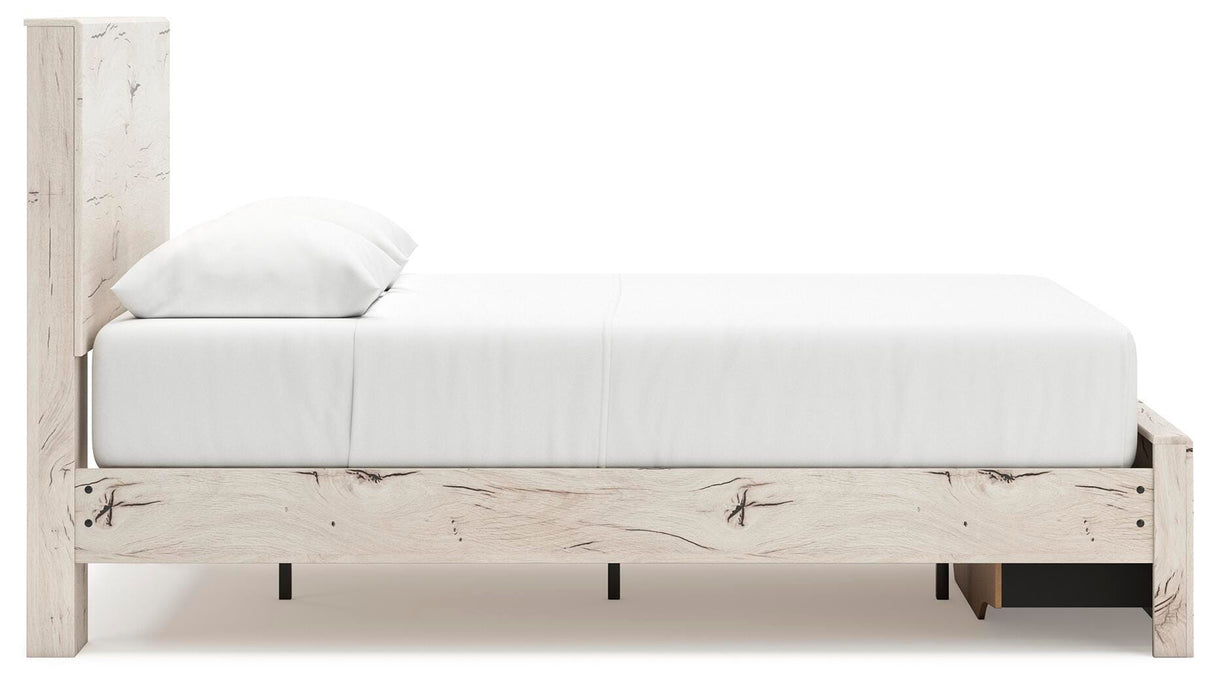 Lawroy Queen Storage Bed, Dresser, Mirror, Nightstand - B2310B41