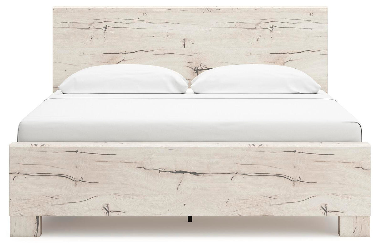 Lawroy King Panel Bed with Storage, Dresser and Mirror - B2310B33