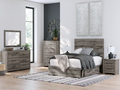 Graystorm Full Panel Storage Bed - PCB2405B16