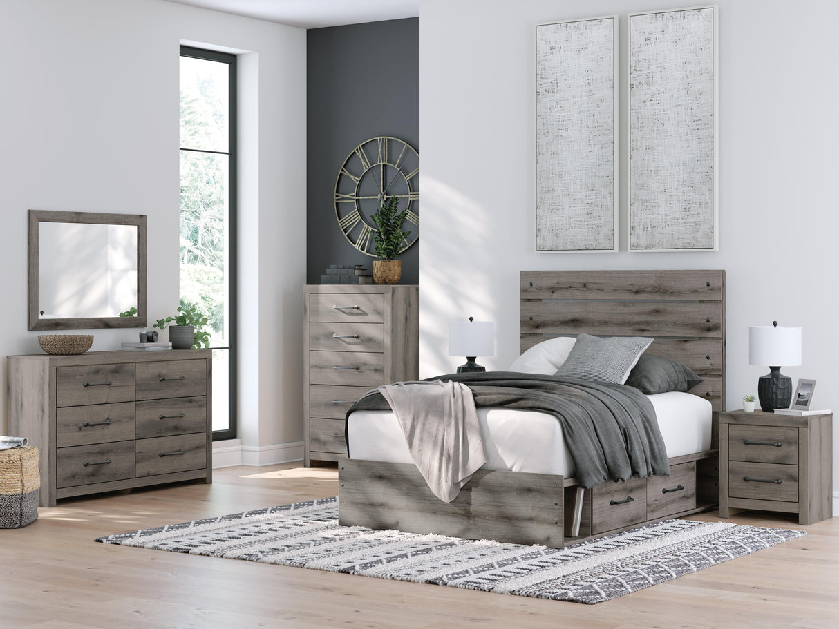 Graystorm Full Panel Storage Bed - PCB2405B16