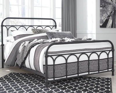 Nashburg Queen Metal Bed - B280-681