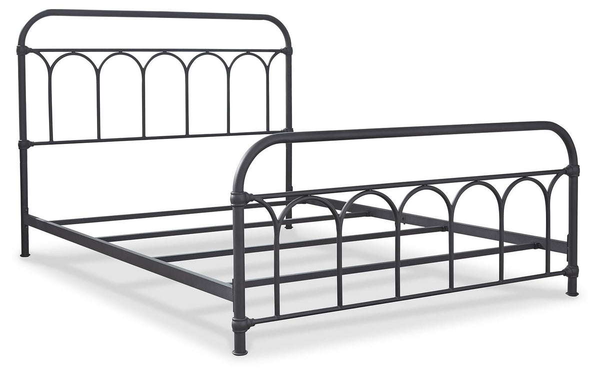 Nashburg Queen Metal Bed - B280-681