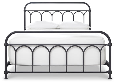 Nashburg Queen Metal Bed - B280-681