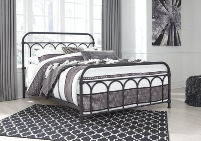 Nashburg Queen Metal Bed - B280-681