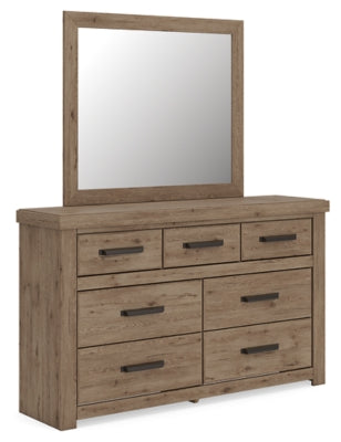 Oliandon Queen Panel Bed, Dresser and Mirror - PCB2844B3