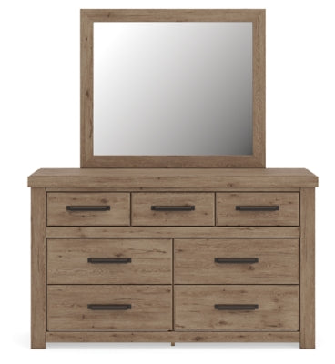 Oliandon Queen Panel Bed, Dresser and Mirror - PCB2844B3