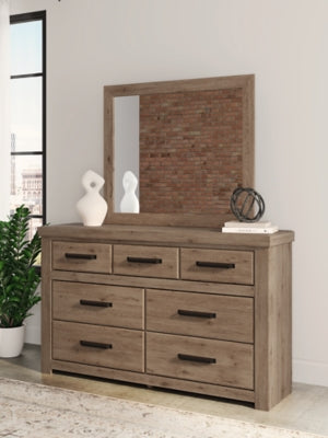 Oliandon Queen Panel Bed, Dresser and Mirror - PCB2844B3