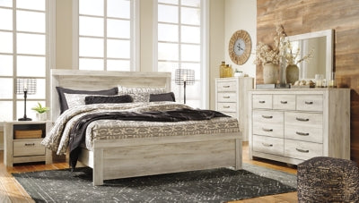 Bellaby King Panel Bed, Dresser, Mirror, Chest and 2 Nightstands - B331B17