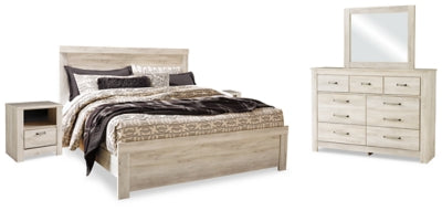 Bellaby King Panel Bed, Dresser, Mirror and 2 Nightstands - B331B22