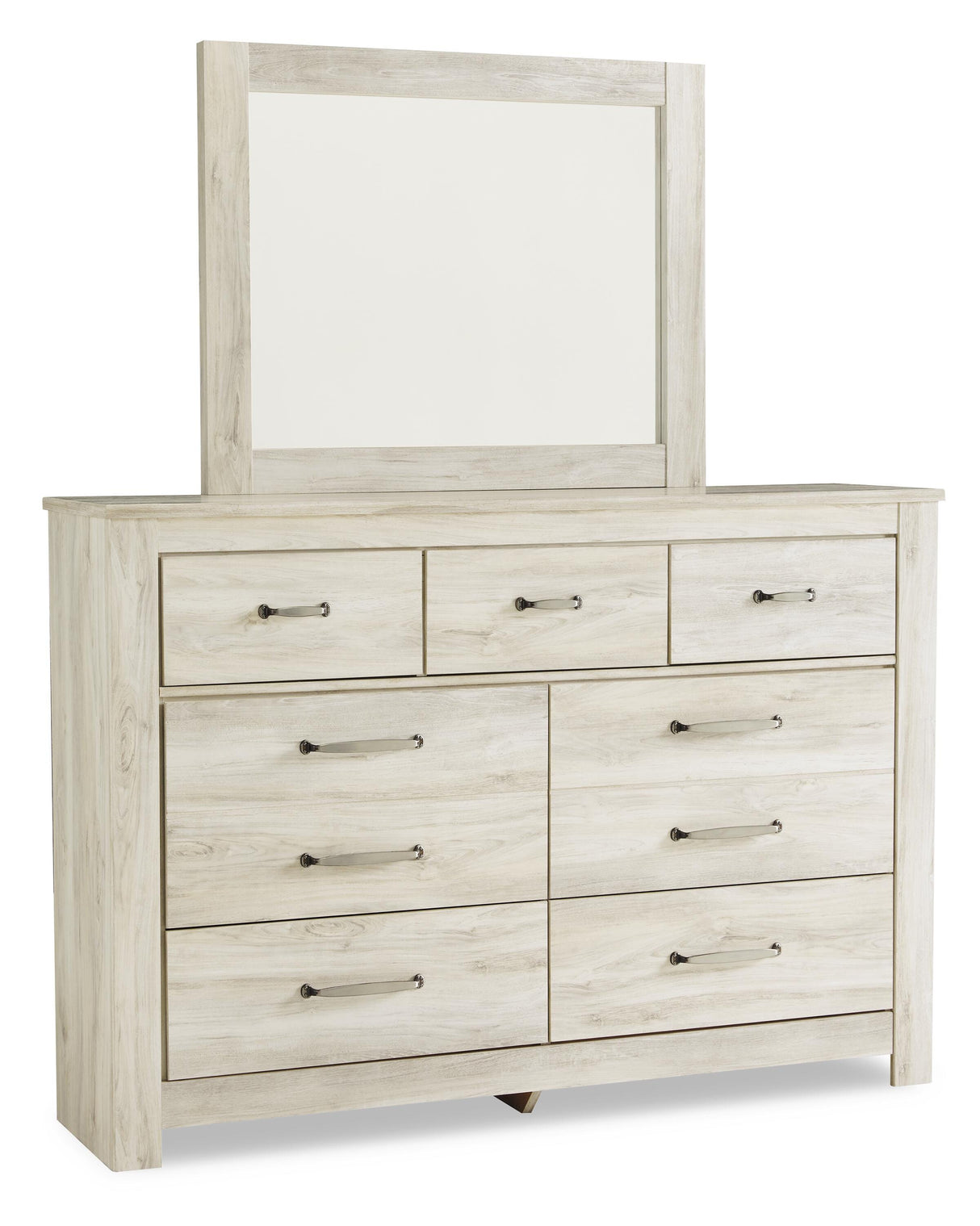 Bellaby Queen Crossbuck Panel Bed, Dresser, Mirror and 2 Nightstands - B331B13