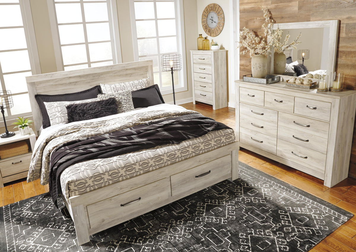 Bellaby King Platform Bed with 2 Storage Drawers - B331B9