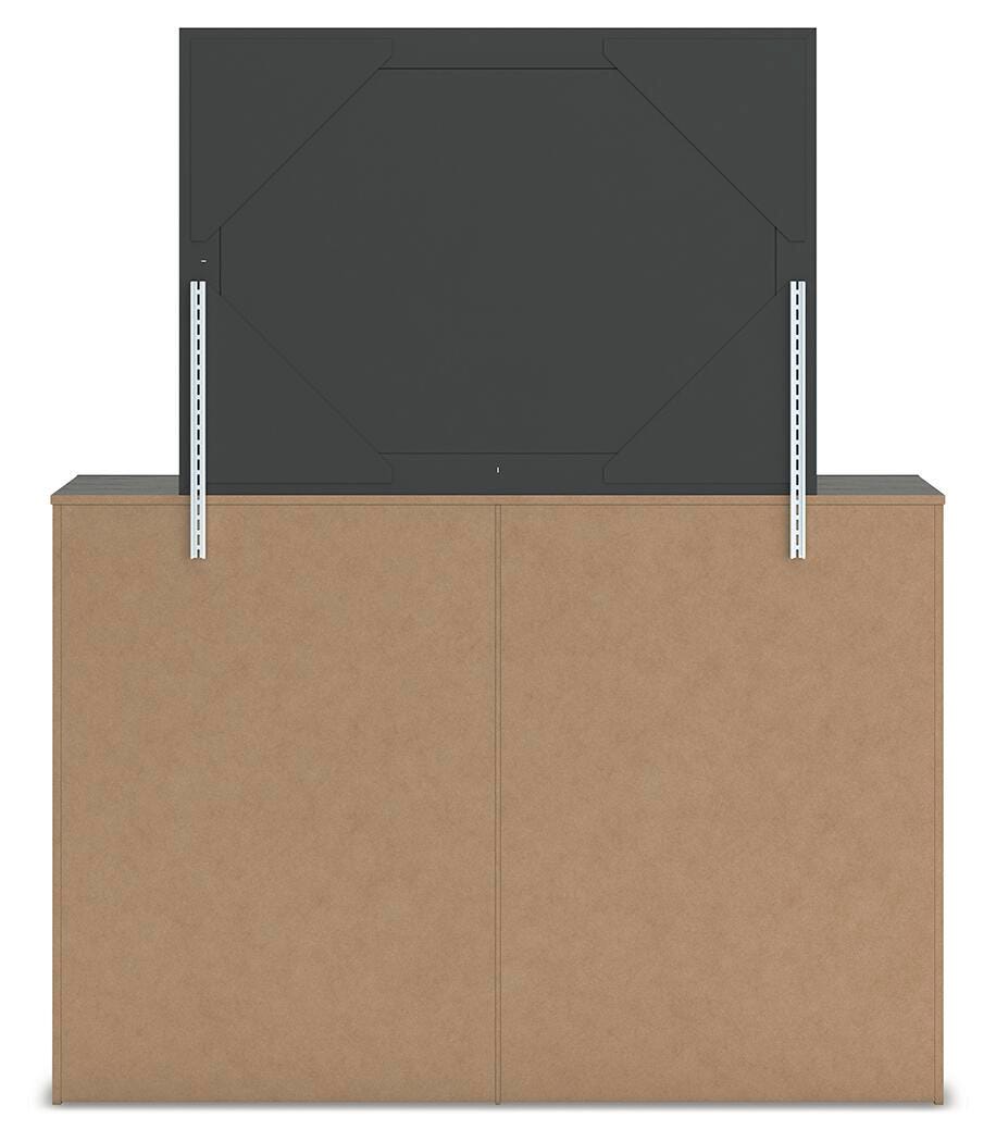 Fraluna Queen Panel Storage Bed, Dresser and Mirror - PCB3370B5