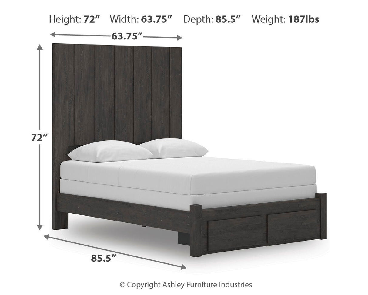 Fraluna Queen Panel Storage Bed - PCB3370B4