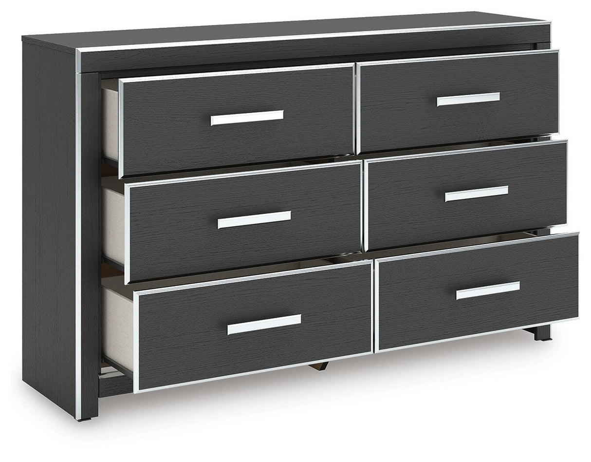 Zuraleus Queen Upholstered Bed, Dresser and Nightstand - PCB3380B15