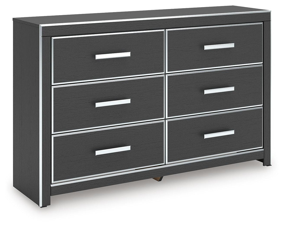 Zuraleus King Upholstered Bed, Dresser and Nightstand - PCB3380B17