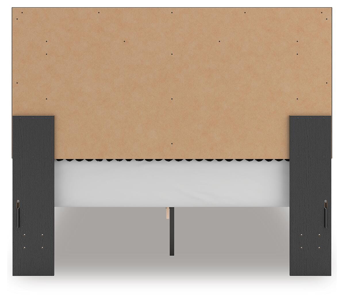 Zuraleus Queen Upholstered Panel Platform Bed, Dresser and Mirror - PCB3380B3