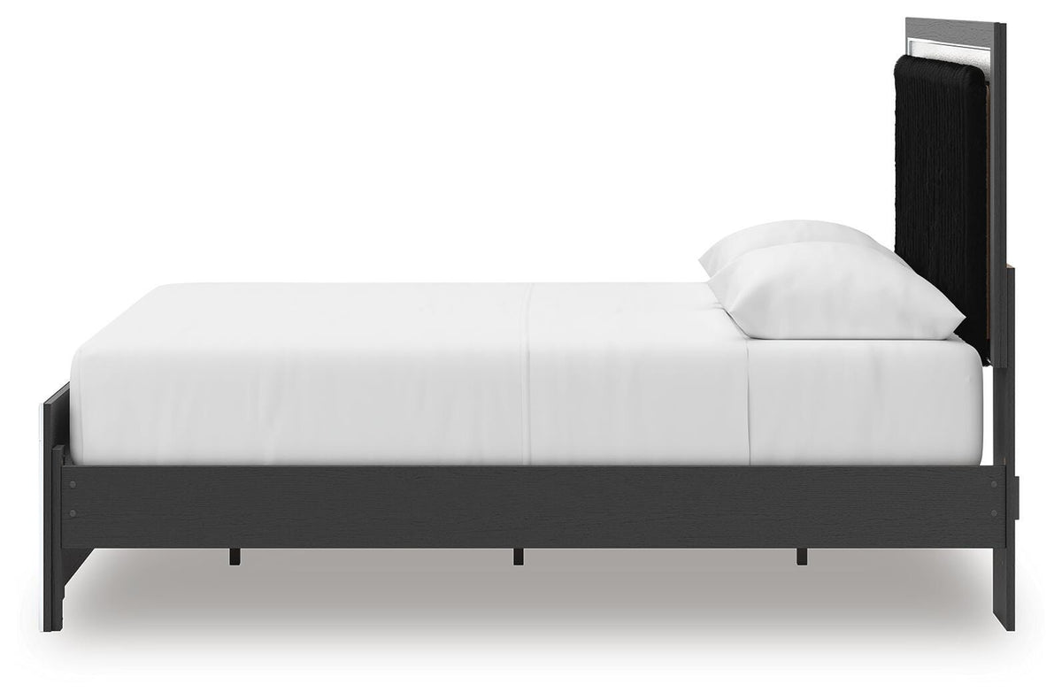 Zuraleus Queen Upholstered Bed, Dresser, Mirror and Nightstand - PCB3380B21