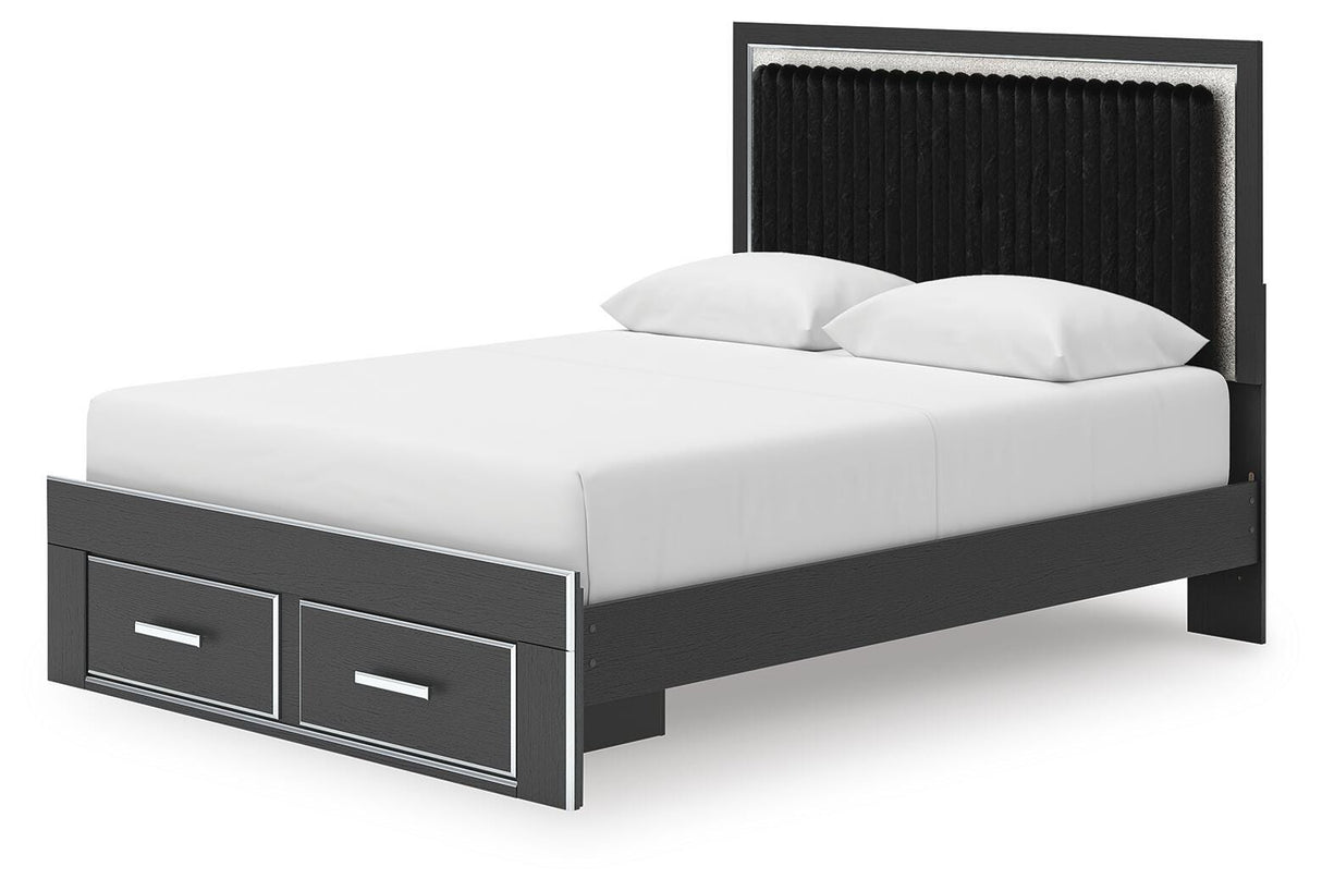 Zuraleus Queen Upholstered Panel Platform Storage Bed - PCB3380B4