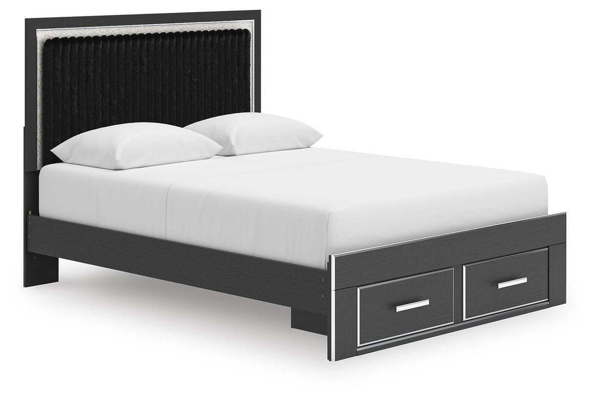 Zuraleus Queen Upholstered Panel Platform Storage Bed - PCB3380B4