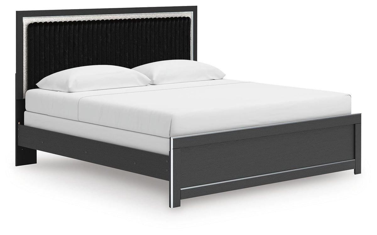 Zuraleus King Panel Bed, Dresser, Mirror and Nightstand - PCB3380B18