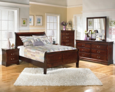 Alisdair Full Sleigh Bed, Dresser and Mirror - B376B7
