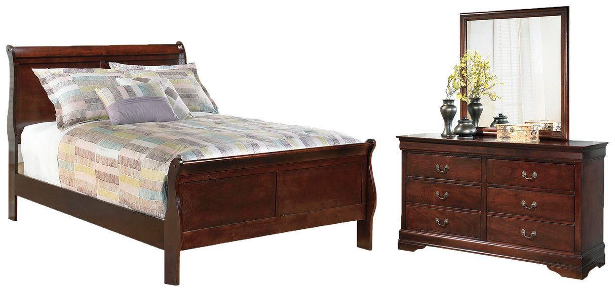 Alisdair Full Sleigh Bed, Dresser and Mirror - B376B7