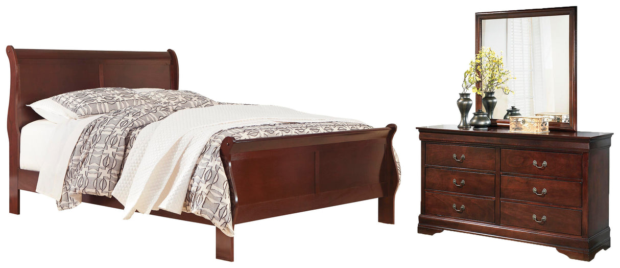 Alisdair California King Sleigh Bed, Dresser and Mirror - B376B22