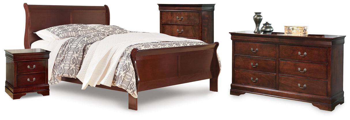 Alisdair Queen Sleigh Bed, Dresser, Chest and Nightstand - B376B35
