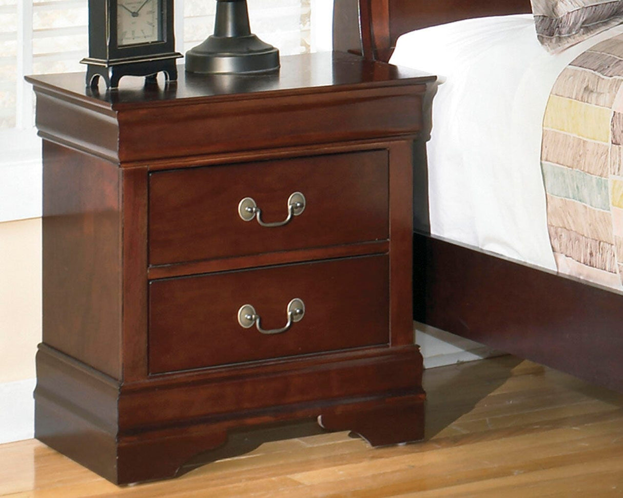 Alisdair Full Sleigh Bed and Nightstand - B376B16
