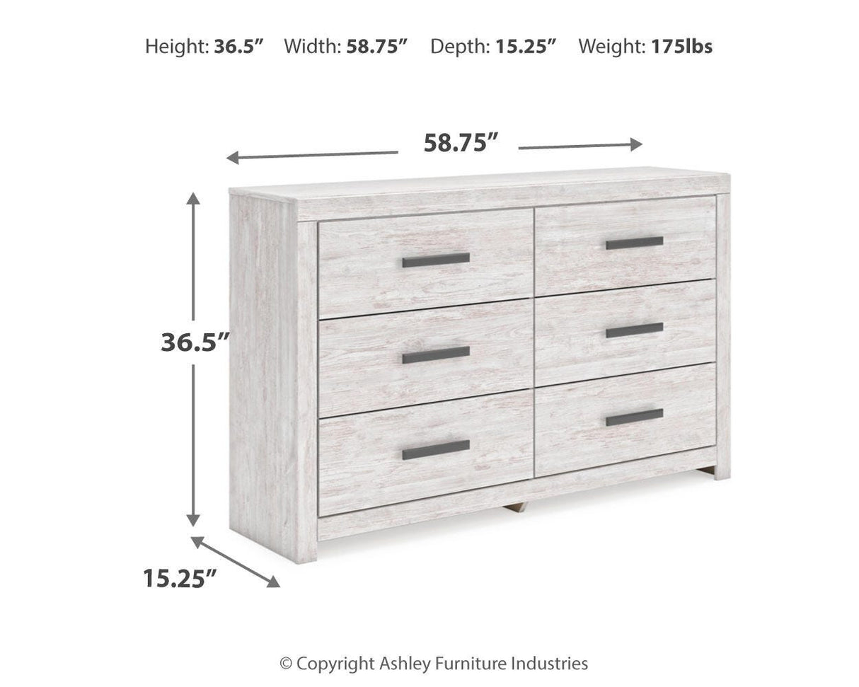 Cayboni Full Panel Bed, Dresser and Nightstand - B3788B16