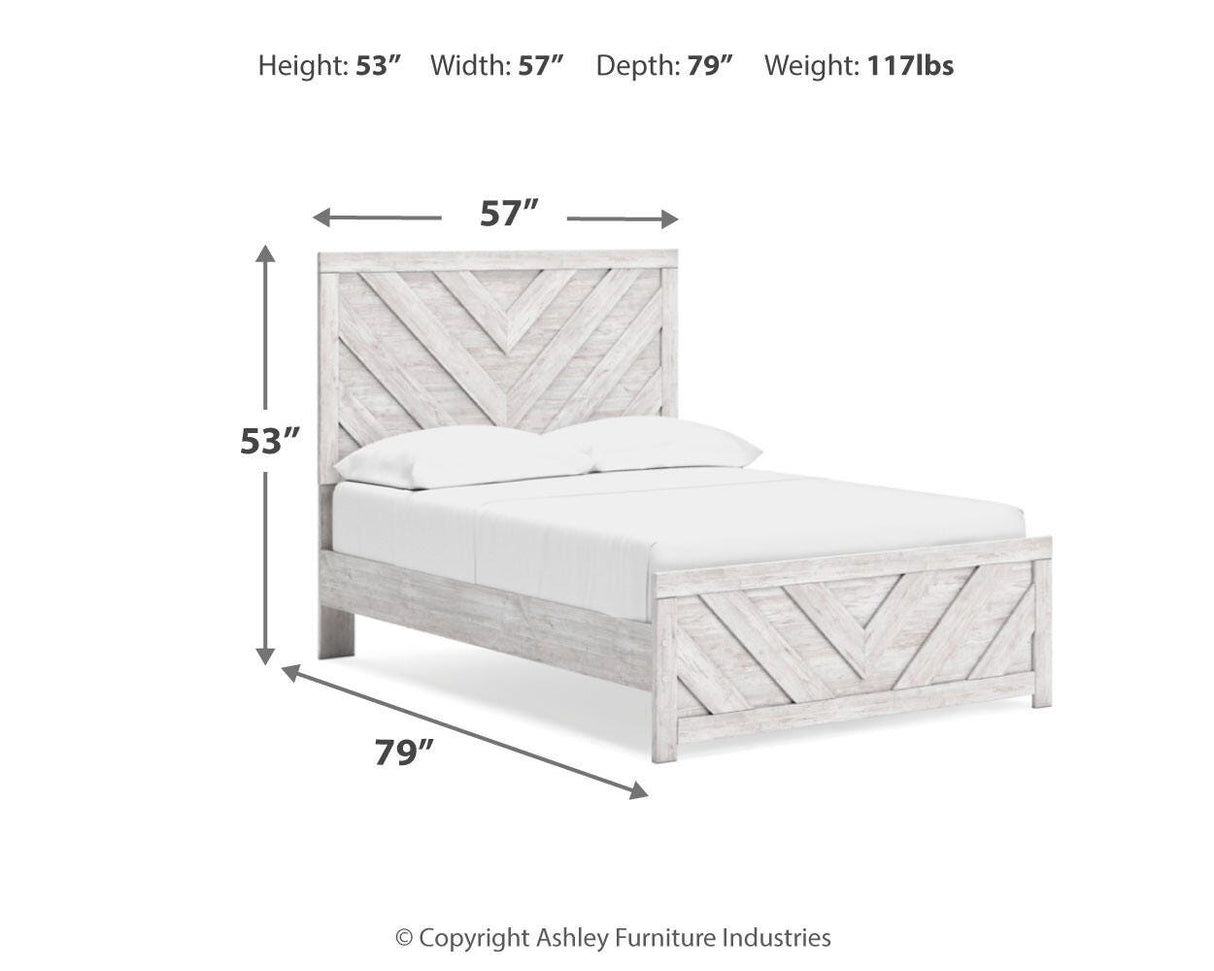 Cayboni Full Panel Bed, Dresser and Nightstand - B3788B16
