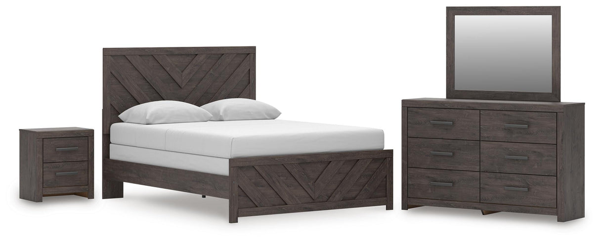 Prendonea Queen Panel Bed, Dresser, Mirror and Nightstand - B3789B10