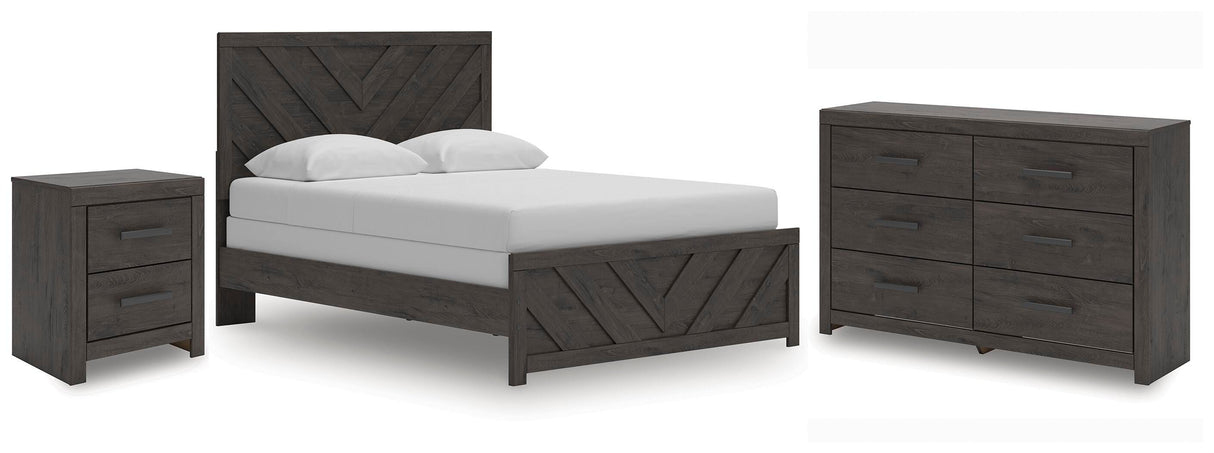 Prendonea Queen Panel Bed, Dresser and Nightstand - B3789B9