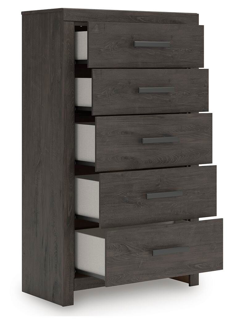 Prendonea Full Panel Bed, Dresser, Mirror, Chest and Nightstand - B3789B12