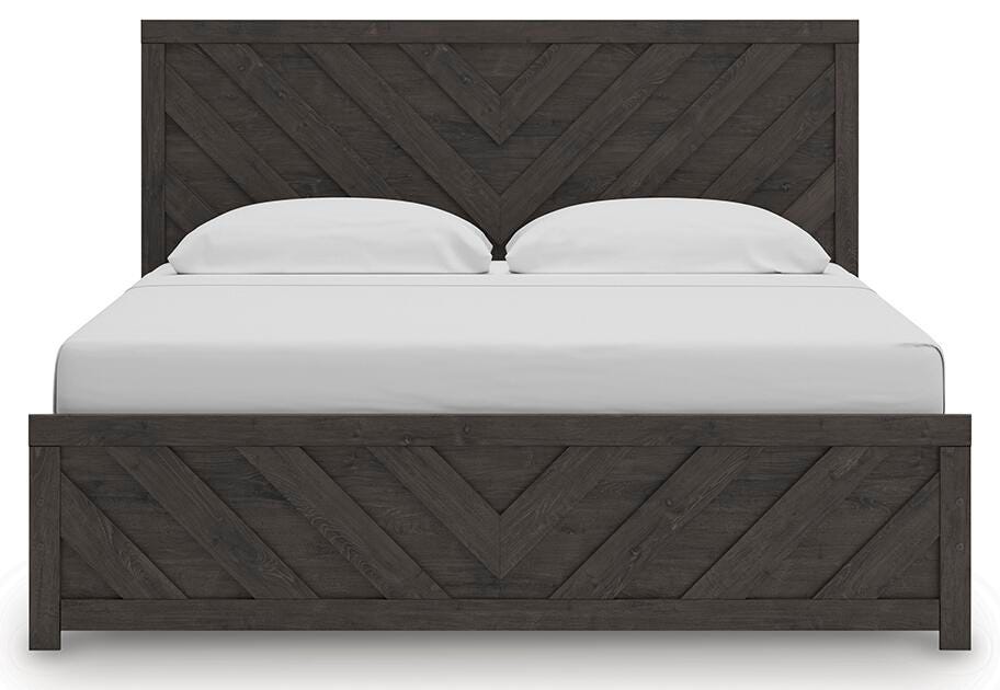 Prendonea King Panel Bed, Dresser and Nightstand - B3789B16