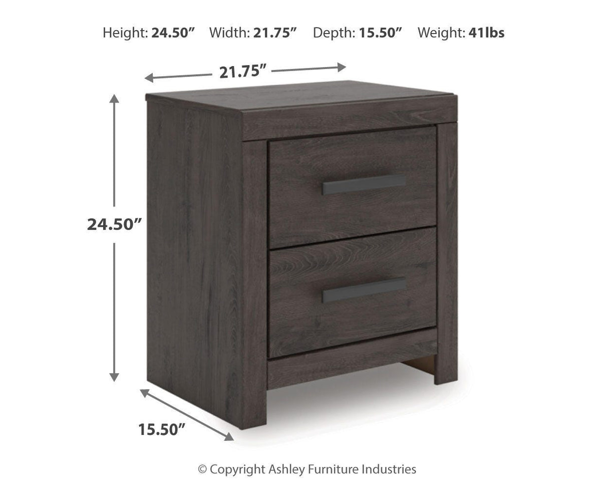 Prendonea King Panel Bed and 2 Nightstands - B3789B14