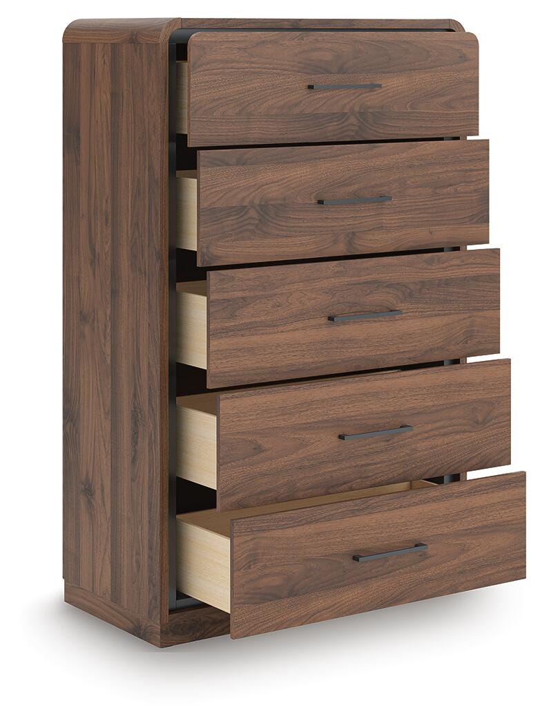 Fortlorn King Panel Bed, Dresser, Mirror and Chest - B386B15