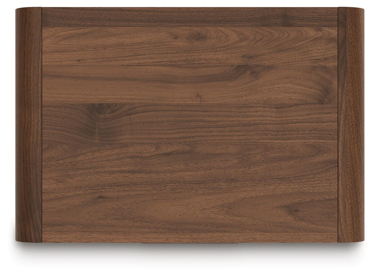 Fortlorn King Panel Bed and 2 Nightstands - PCB386B9