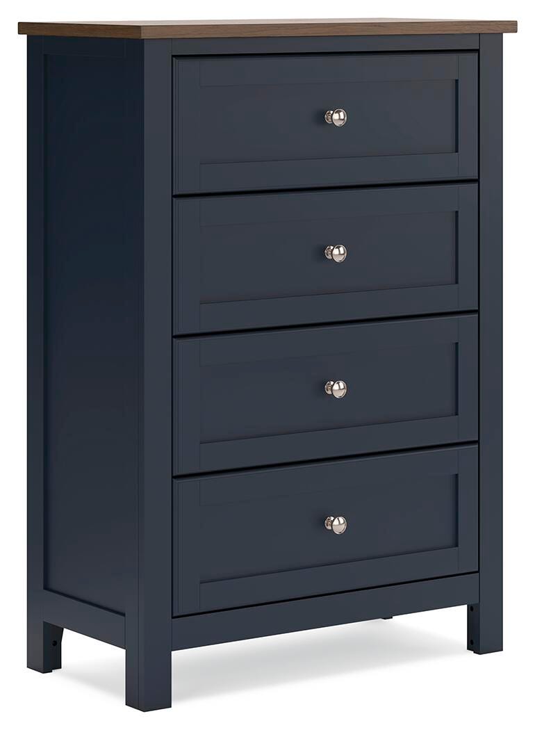 Landocken Twin Panel Bed, Chest and Nightstand - B414B19