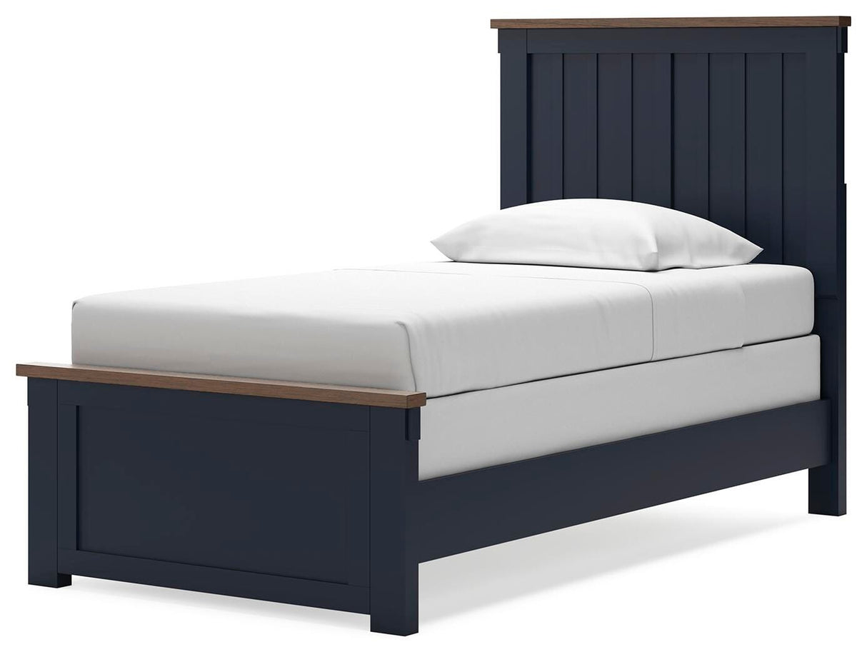 Landocken Twin Panel Bed, Chest and Nightstand - B414B19