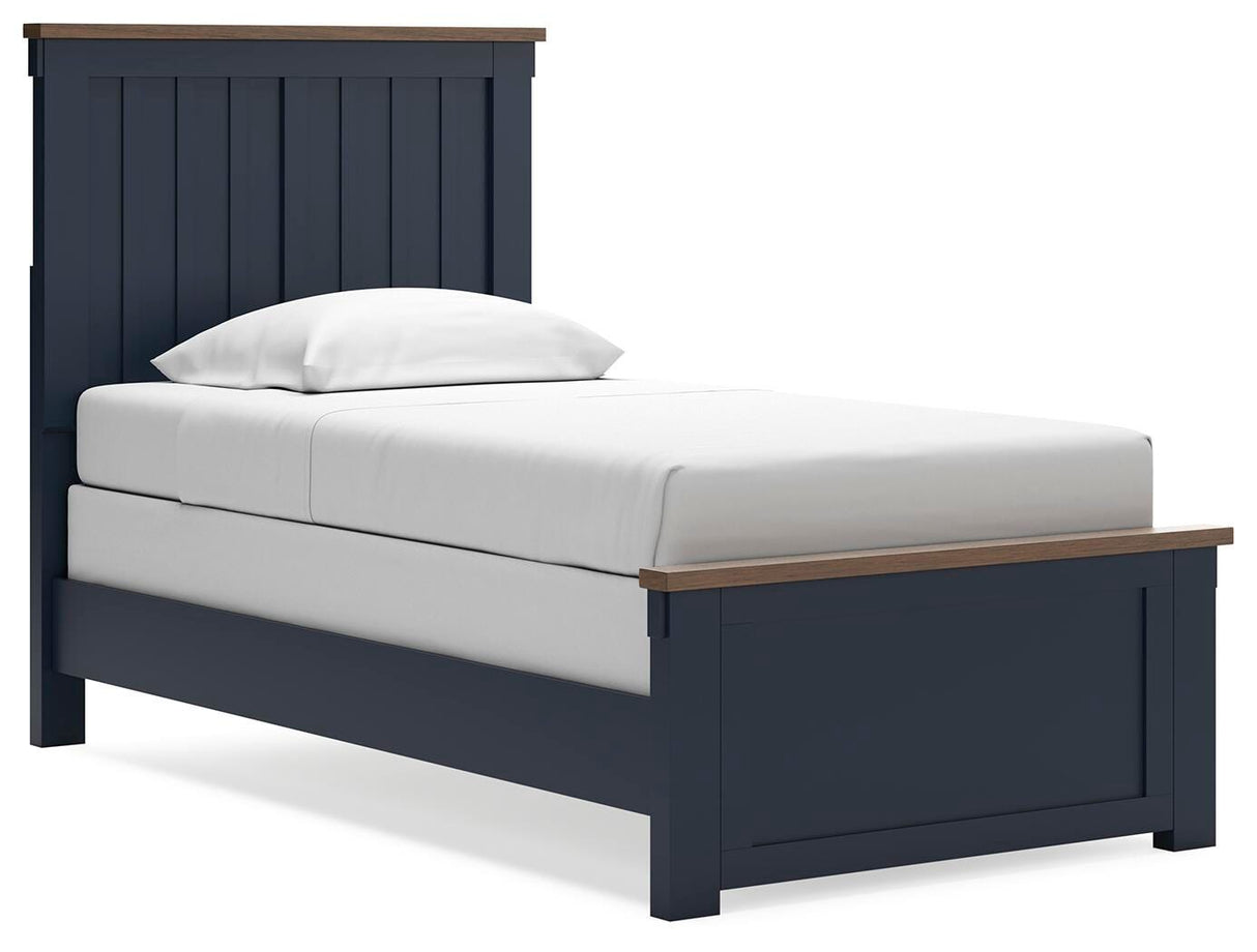 Landocken Twin Panel Bed, Dresser and Mirror - B414B6